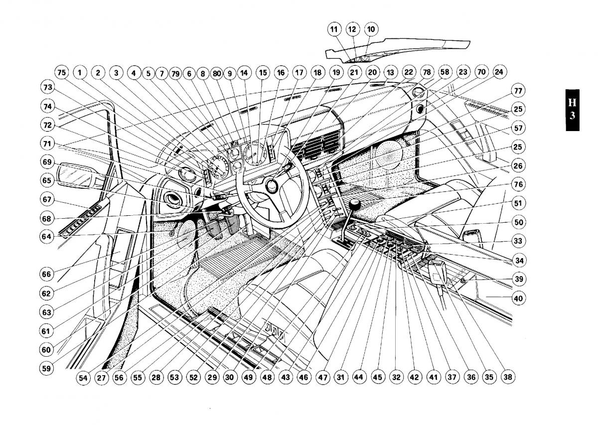 Ferrari Testarossa owners manual / page 80