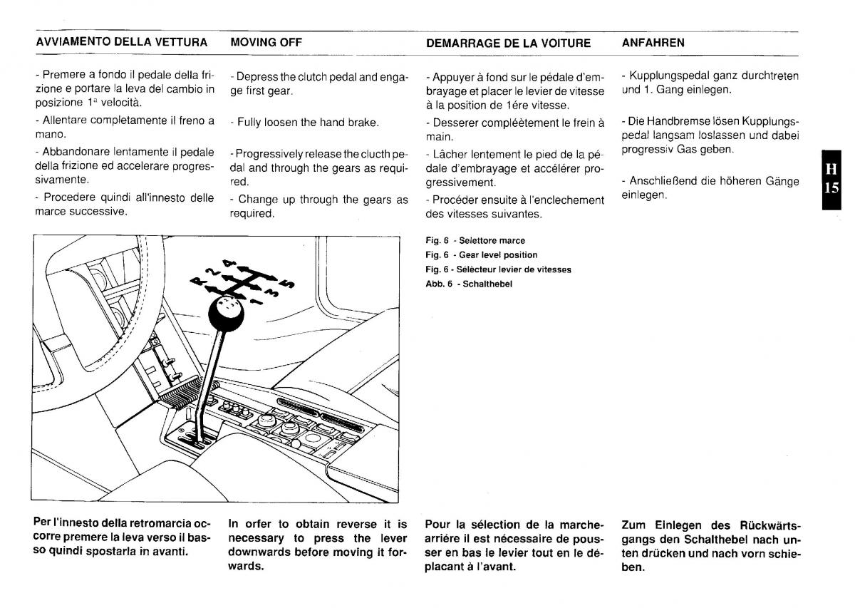 Ferrari Testarossa owners manual / page 92