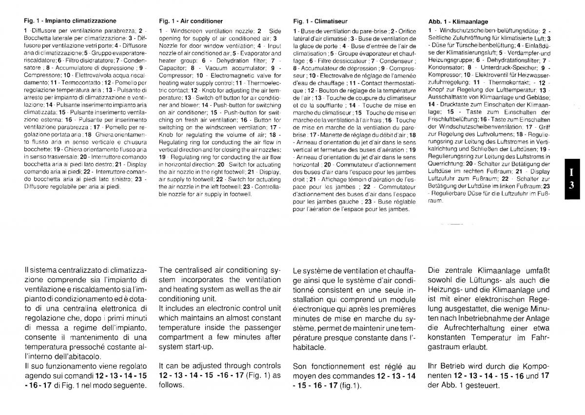 Ferrari Testarossa owners manual / page 110