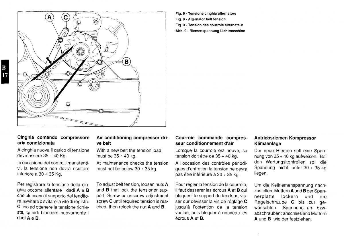 Ferrari Testarossa owners manual / page 30