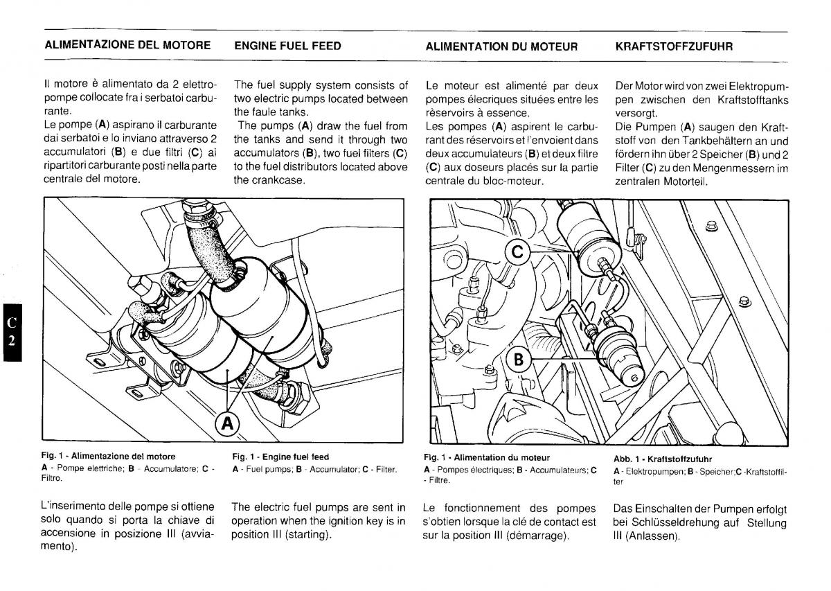 Ferrari Testarossa owners manual / page 33