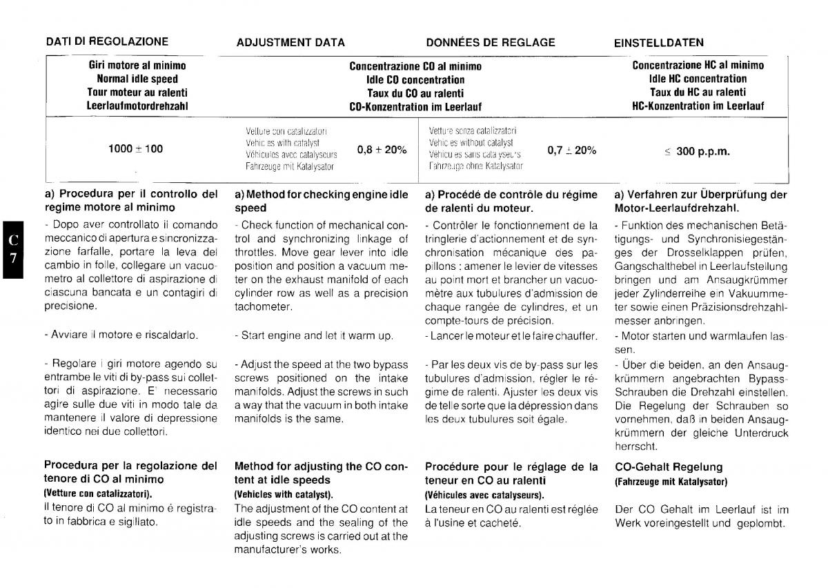 Ferrari Testarossa owners manual / page 38