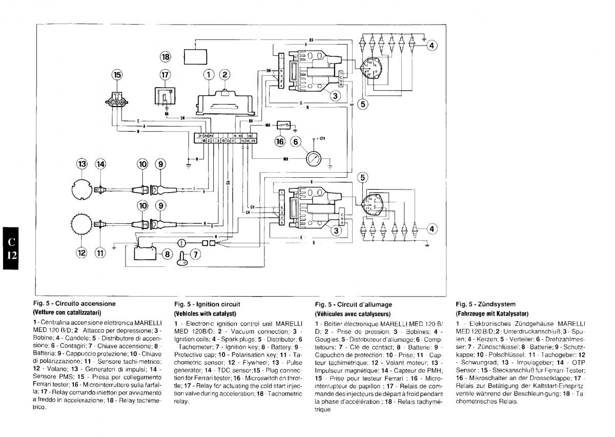 Ferrari Testarossa owners manual / page 43