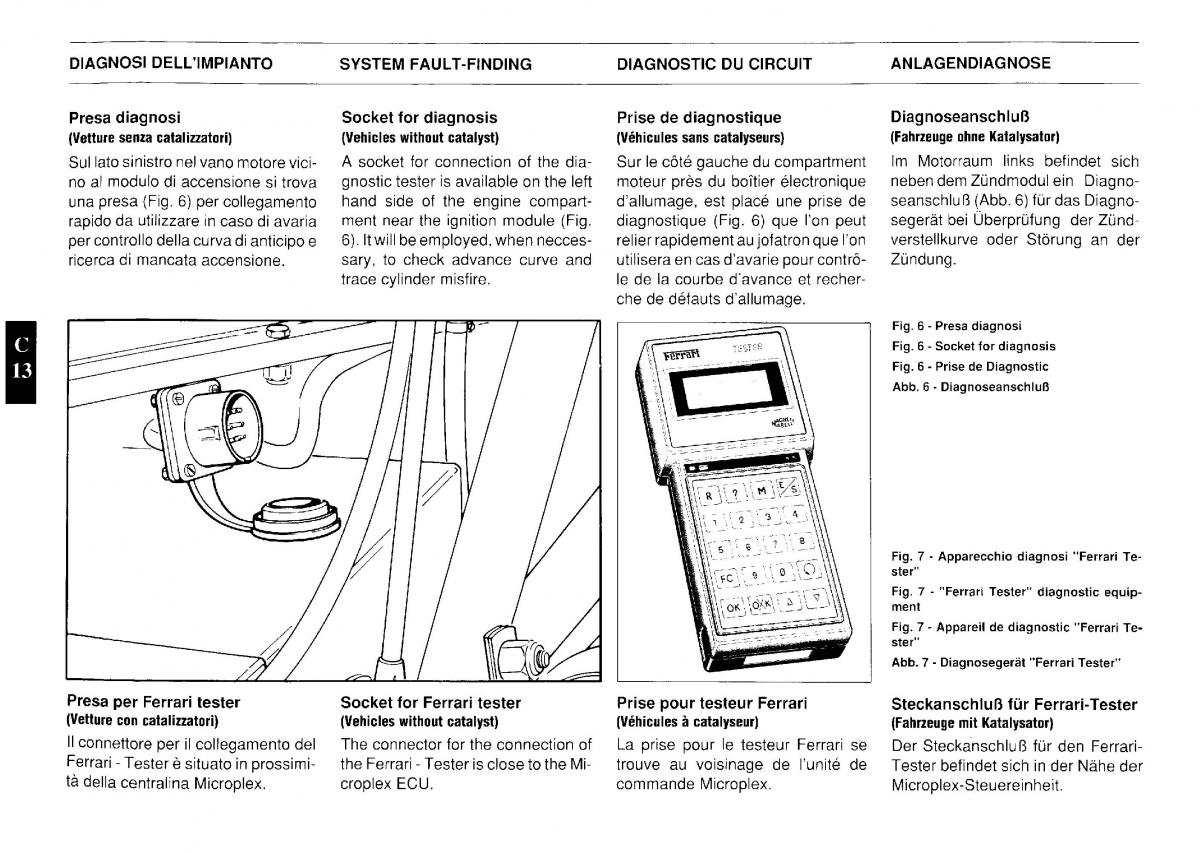Ferrari Testarossa owners manual / page 44
