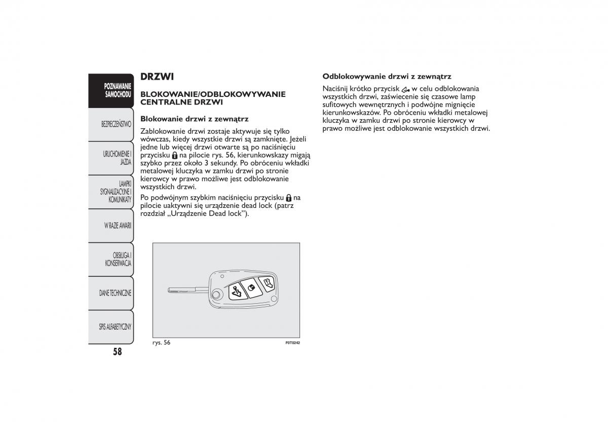 Fiat Quobo instrukcja obslugi / page 61