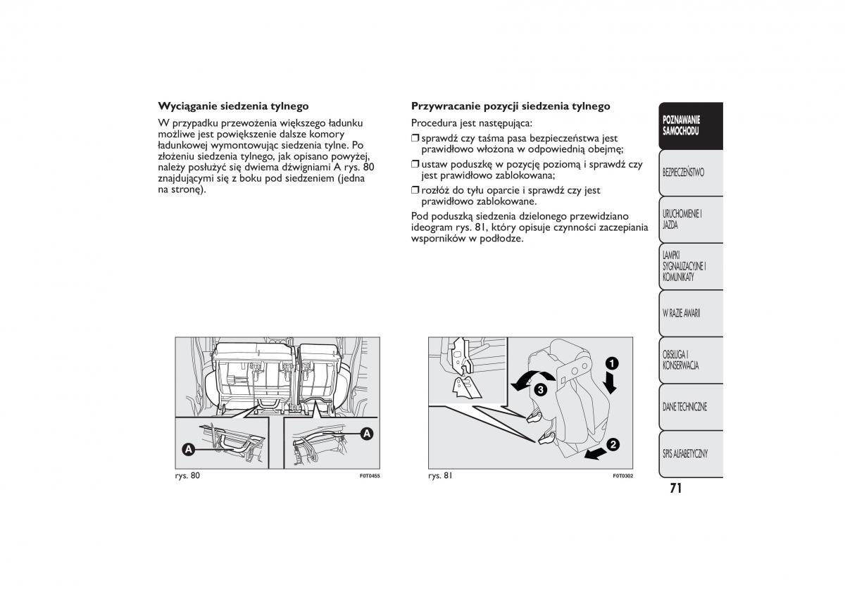 Fiat Quobo instrukcja obslugi / page 74