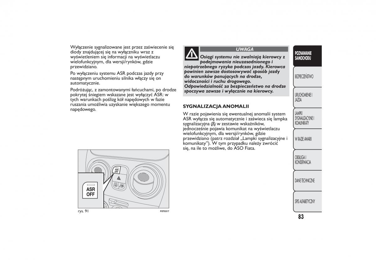 Fiat Quobo instrukcja obslugi / page 86