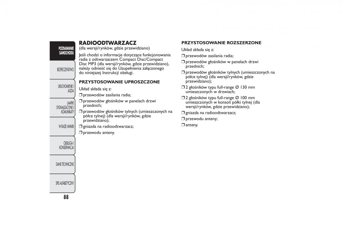 Fiat Quobo instrukcja obslugi / page 91