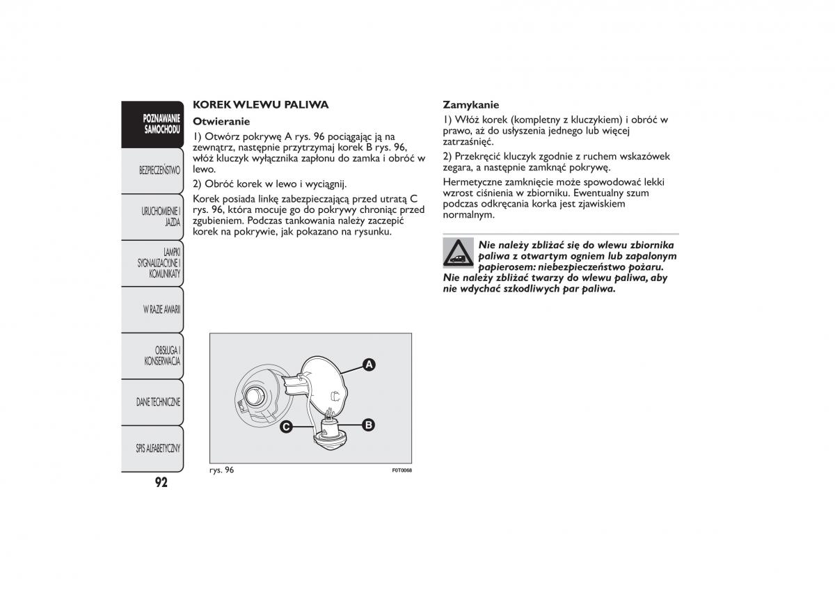 Fiat Quobo instrukcja obslugi / page 95