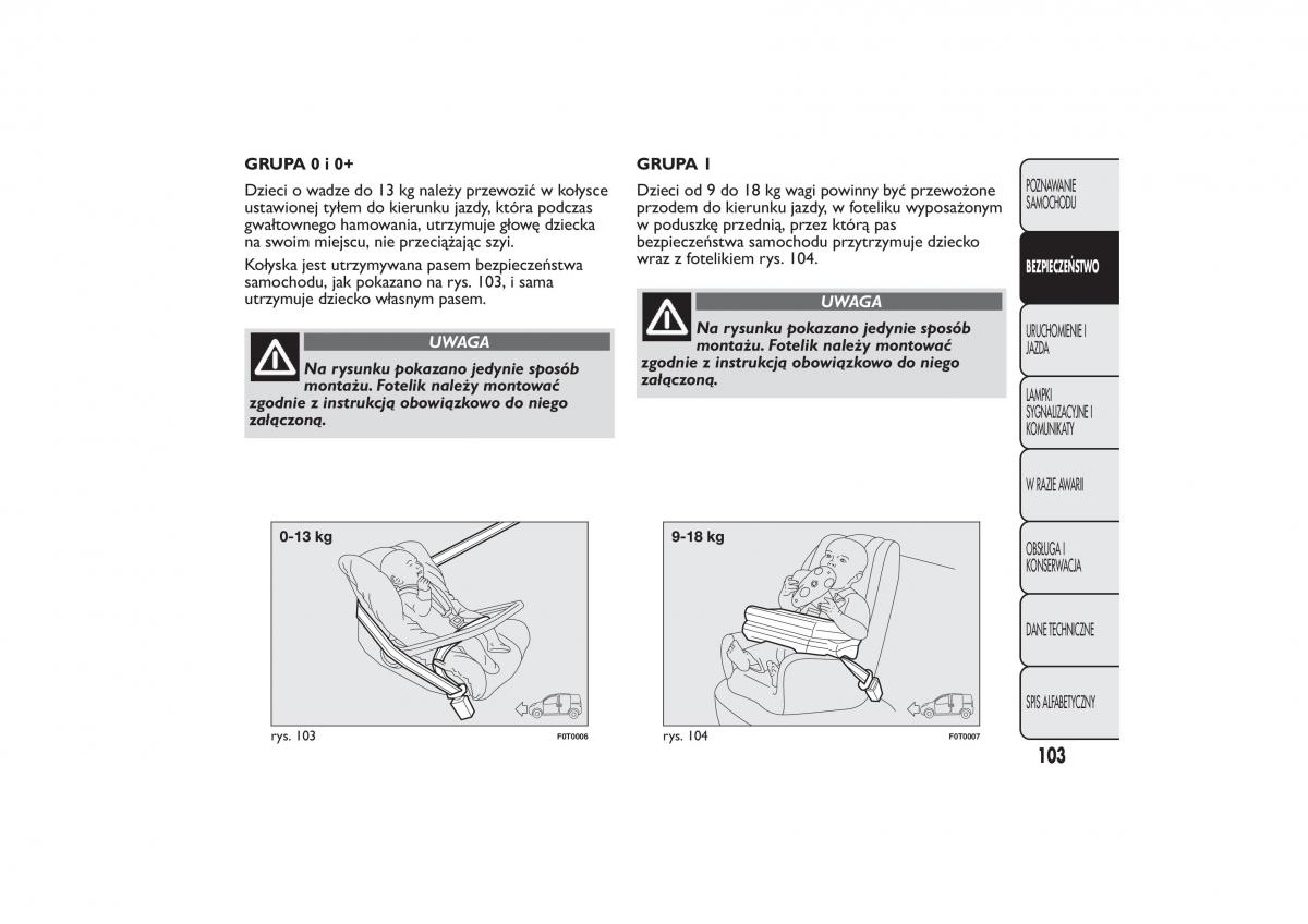 Fiat Quobo instrukcja obslugi / page 106