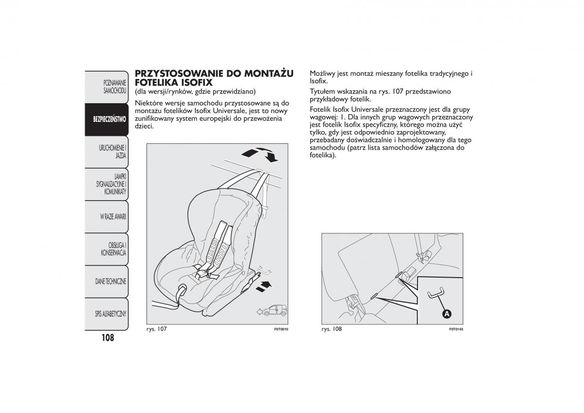 Fiat Quobo instrukcja obslugi / page 111