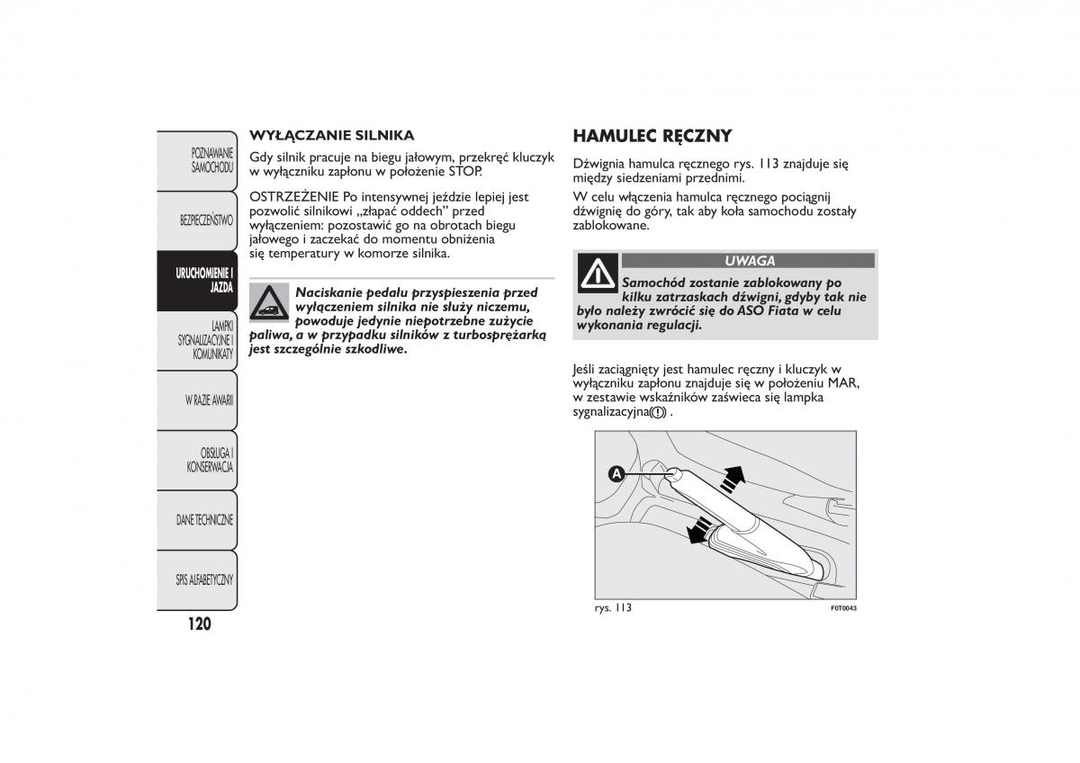 Fiat Quobo instrukcja obslugi / page 123