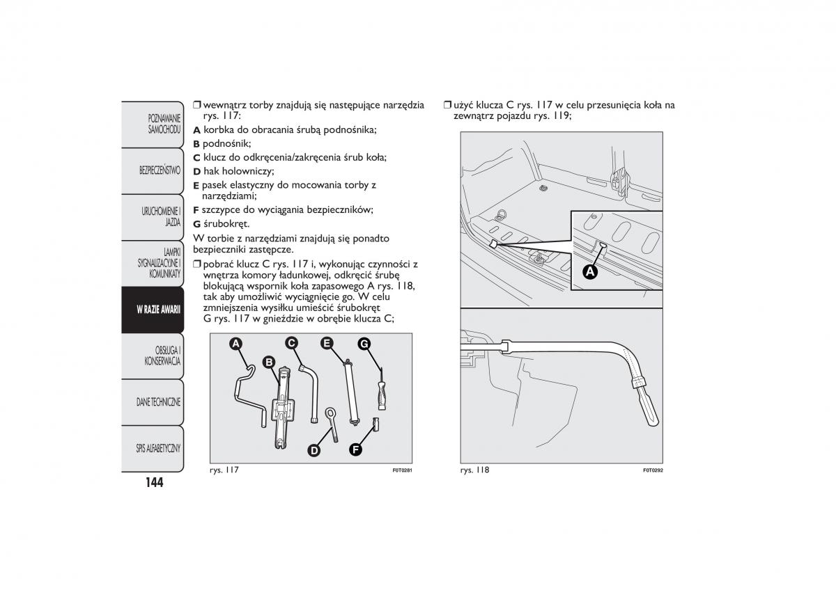 Fiat Quobo instrukcja obslugi / page 147