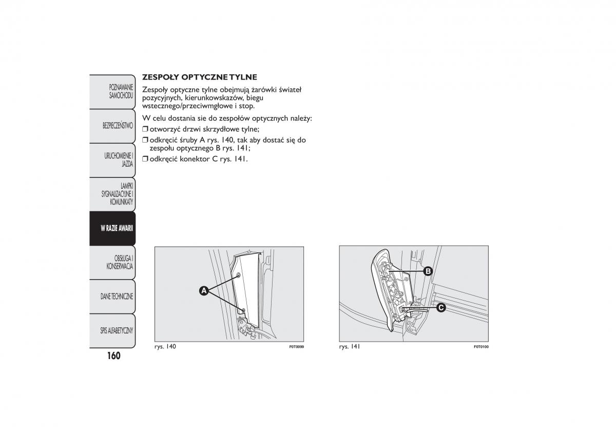 Fiat Quobo instrukcja obslugi / page 163