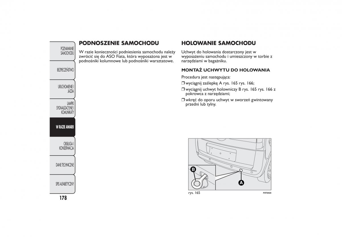 Fiat Quobo instrukcja obslugi / page 181