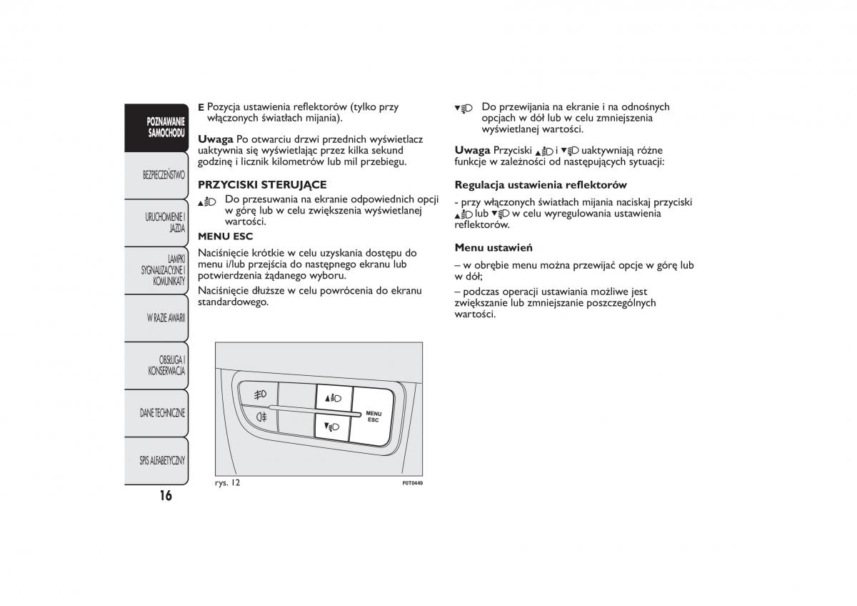 Fiat Quobo instrukcja obslugi / page 19