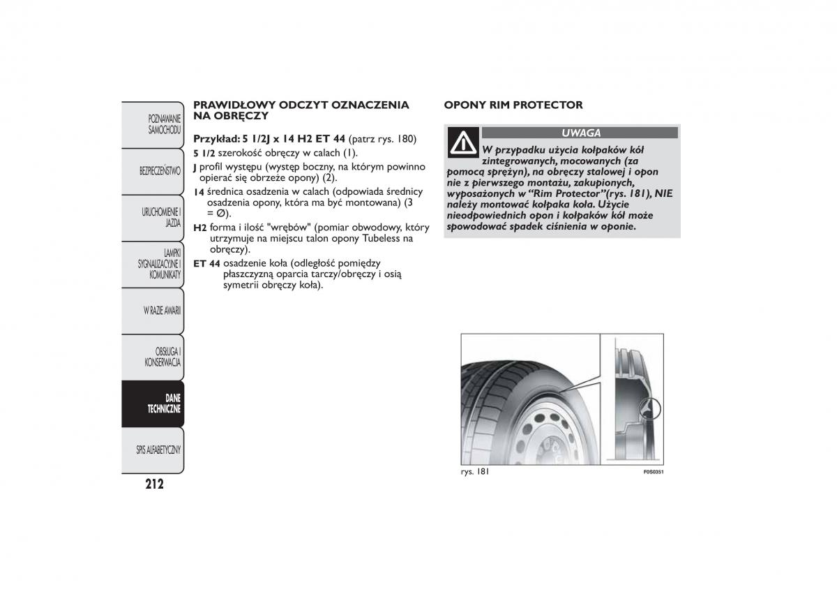 Fiat Quobo instrukcja obslugi / page 215