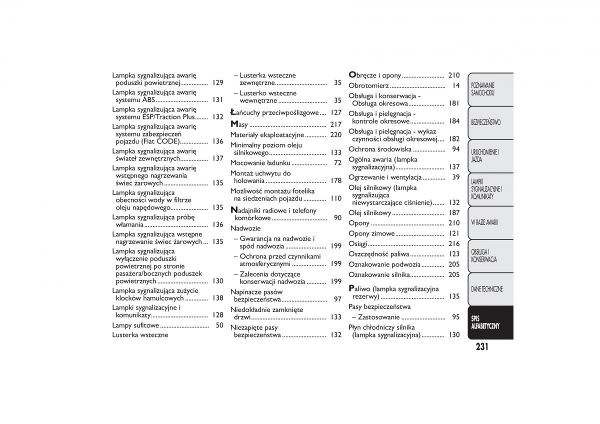 Fiat Quobo instrukcja obslugi / page 234