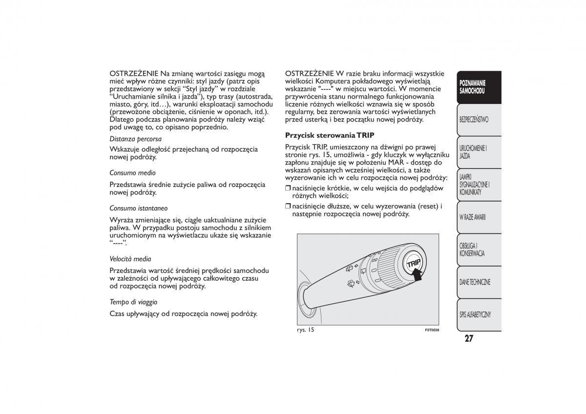 Fiat Quobo instrukcja obslugi / page 30