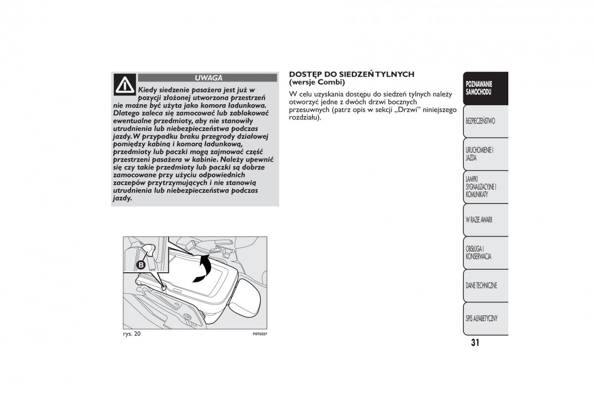 Fiat Quobo instrukcja obslugi / page 34