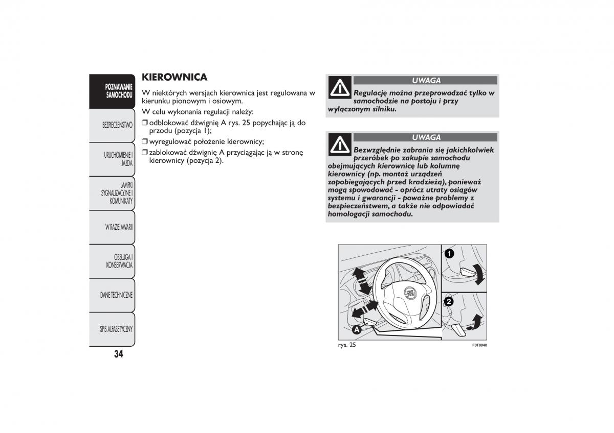 Fiat Quobo instrukcja obslugi / page 37