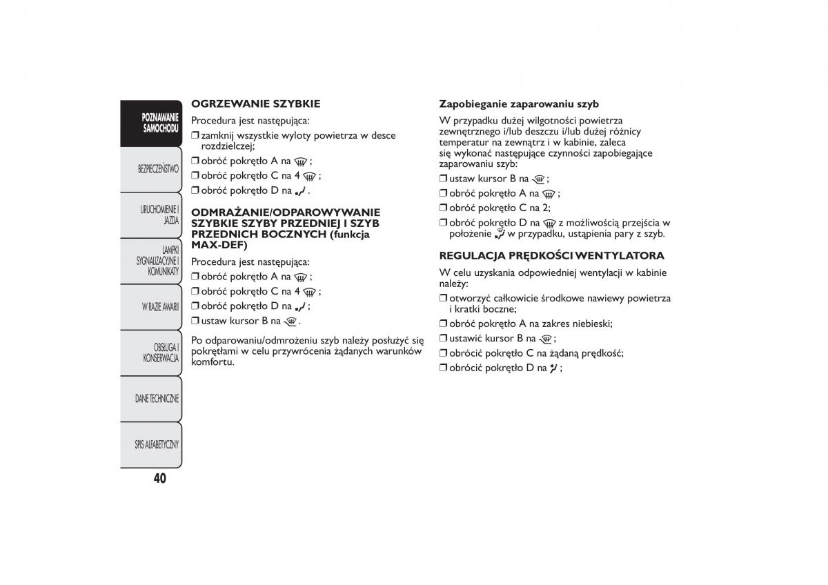 Fiat Quobo instrukcja obslugi / page 43