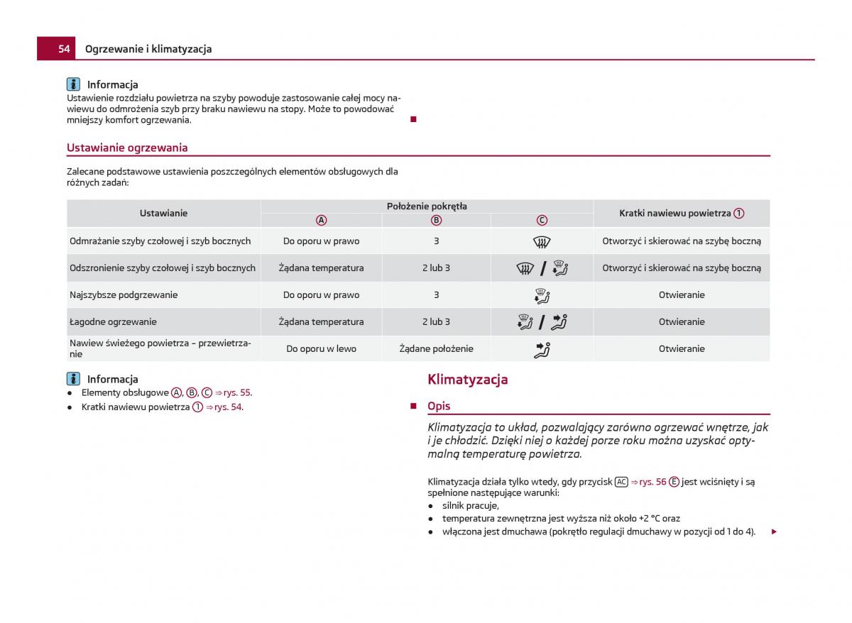 Skoda Citigo instrukcja obslugi / page 55