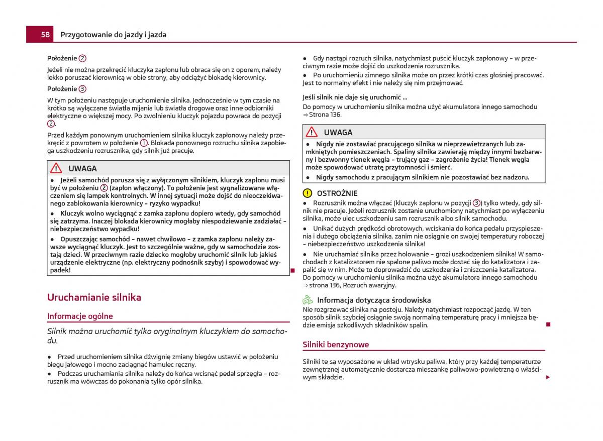 Skoda Citigo instrukcja obslugi / page 59