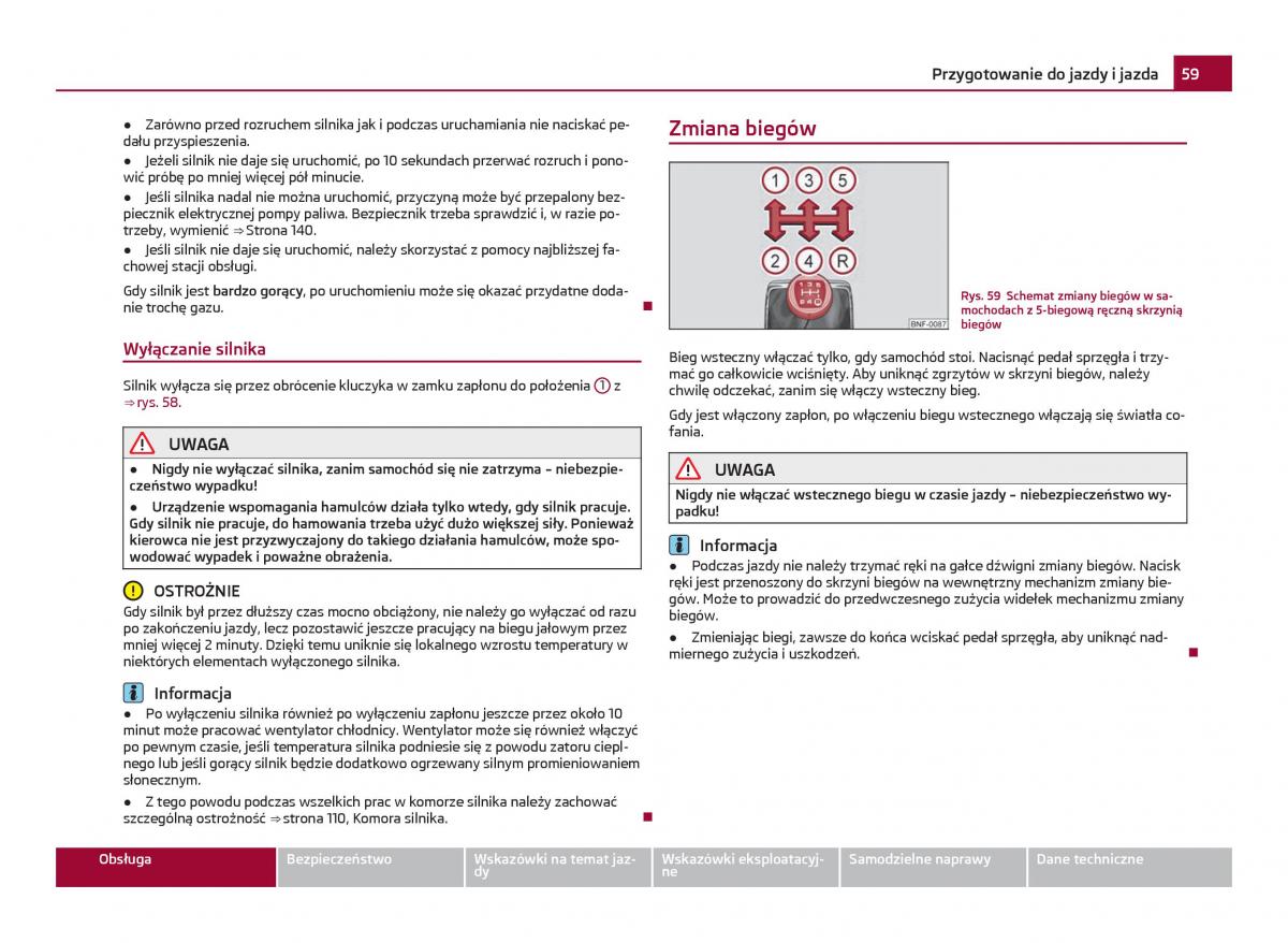 Skoda Citigo instrukcja obslugi / page 60