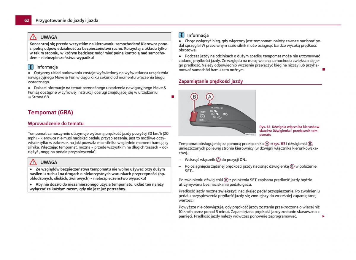 Skoda Citigo instrukcja obslugi / page 63