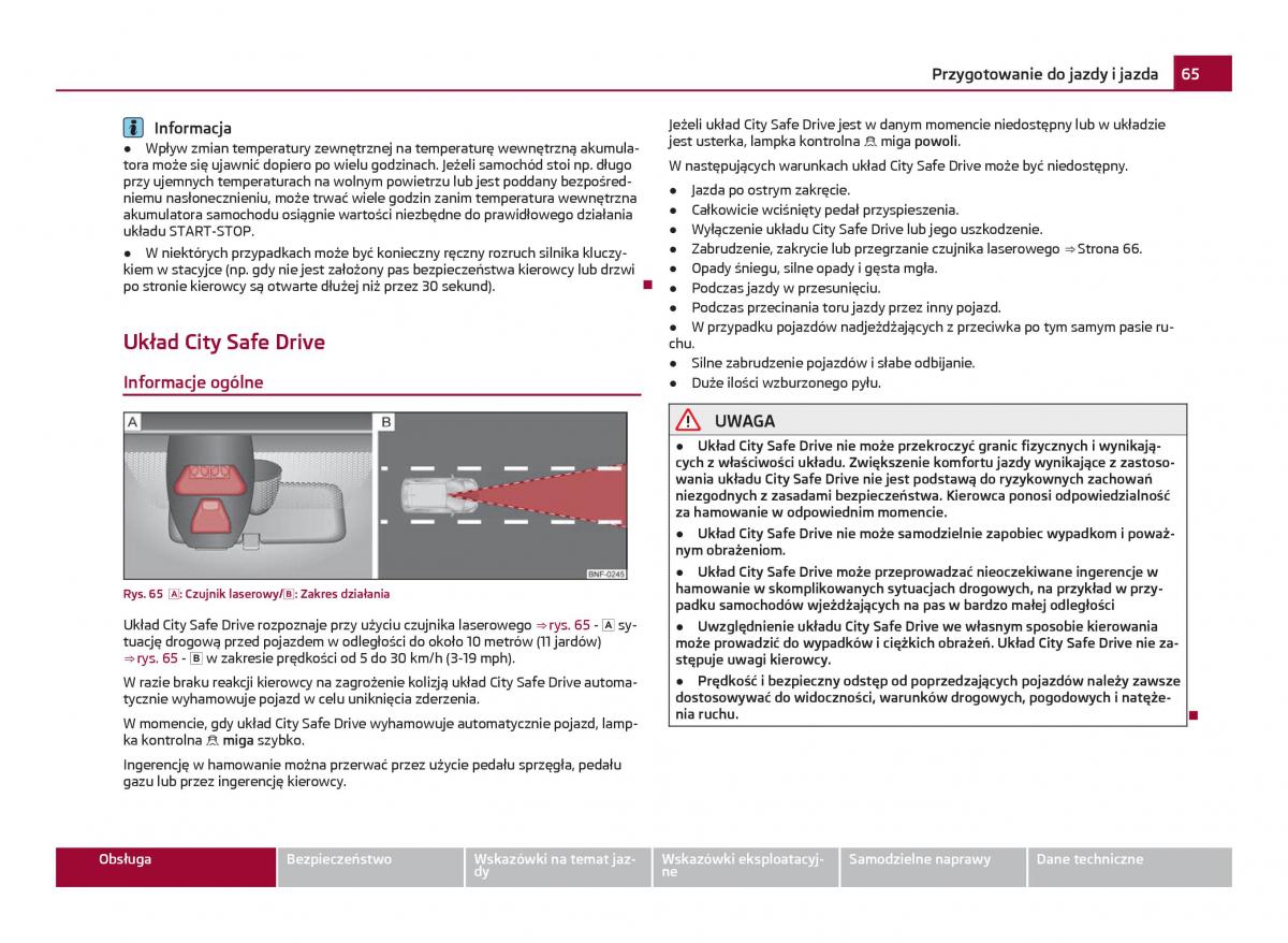 Skoda Citigo instrukcja obslugi / page 66