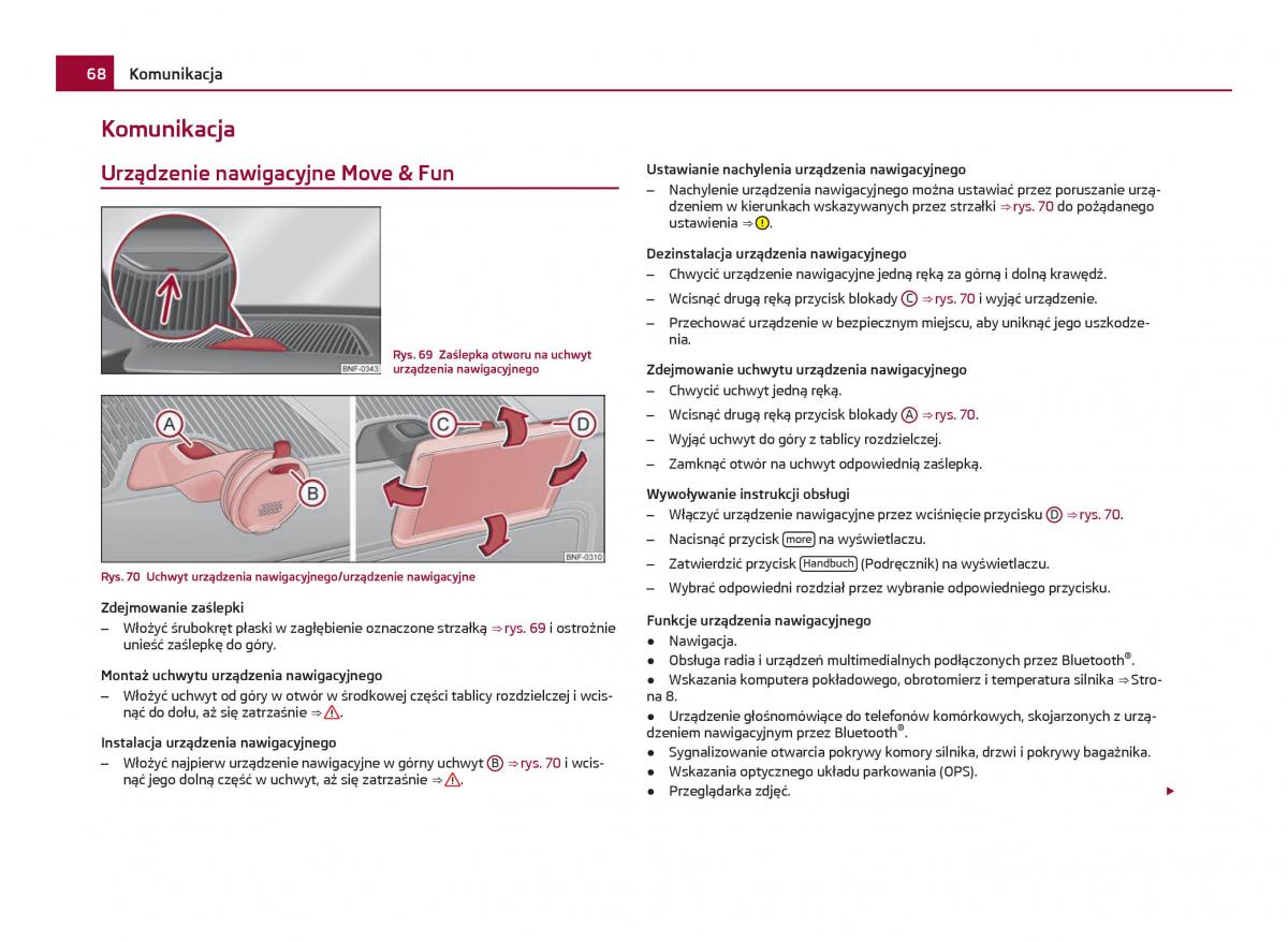 Skoda Citigo instrukcja obslugi / page 69