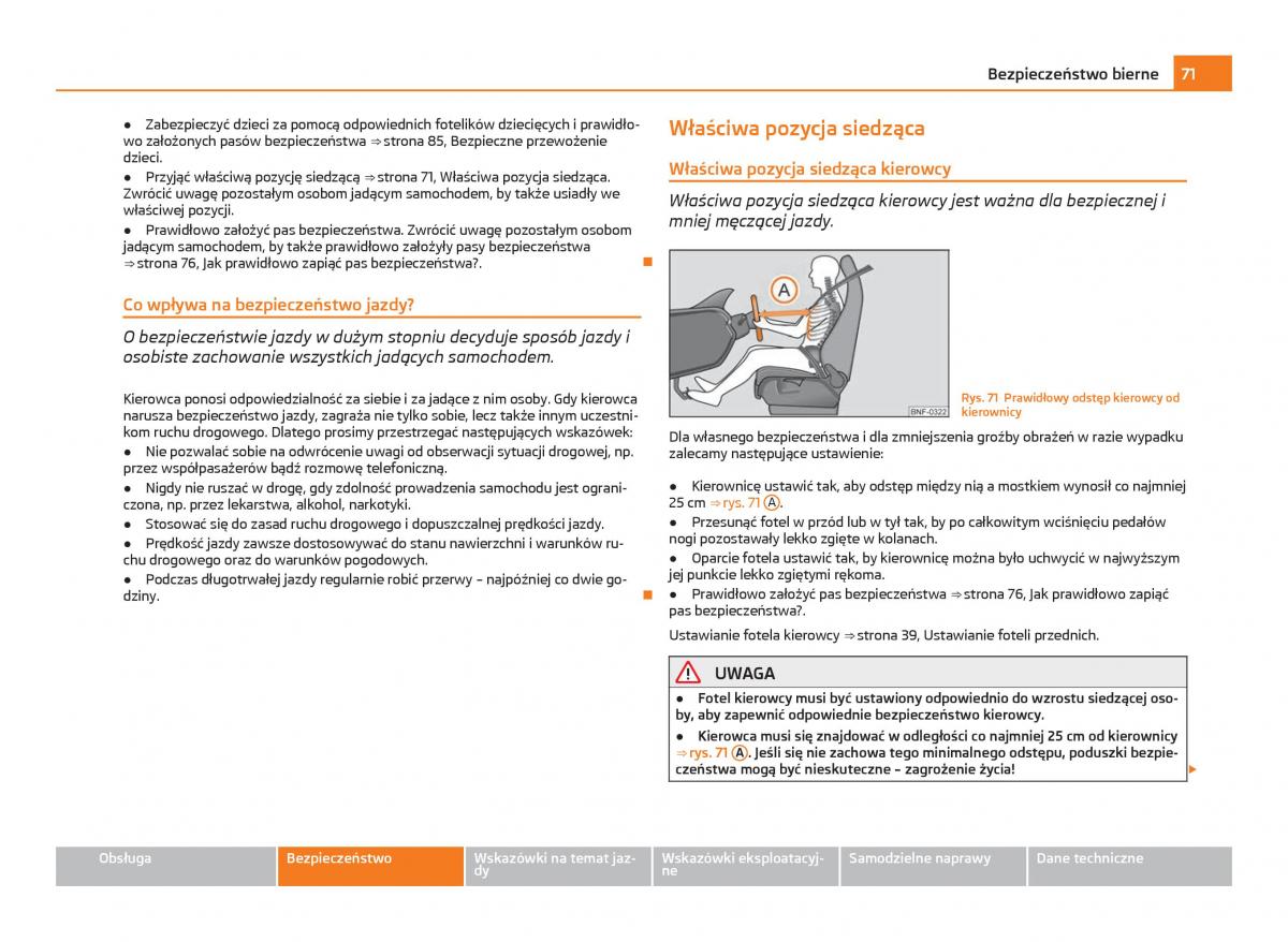 Skoda Citigo instrukcja obslugi / page 72