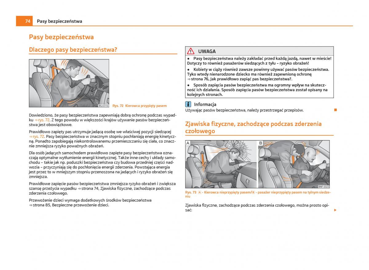 Skoda Citigo instrukcja obslugi / page 75