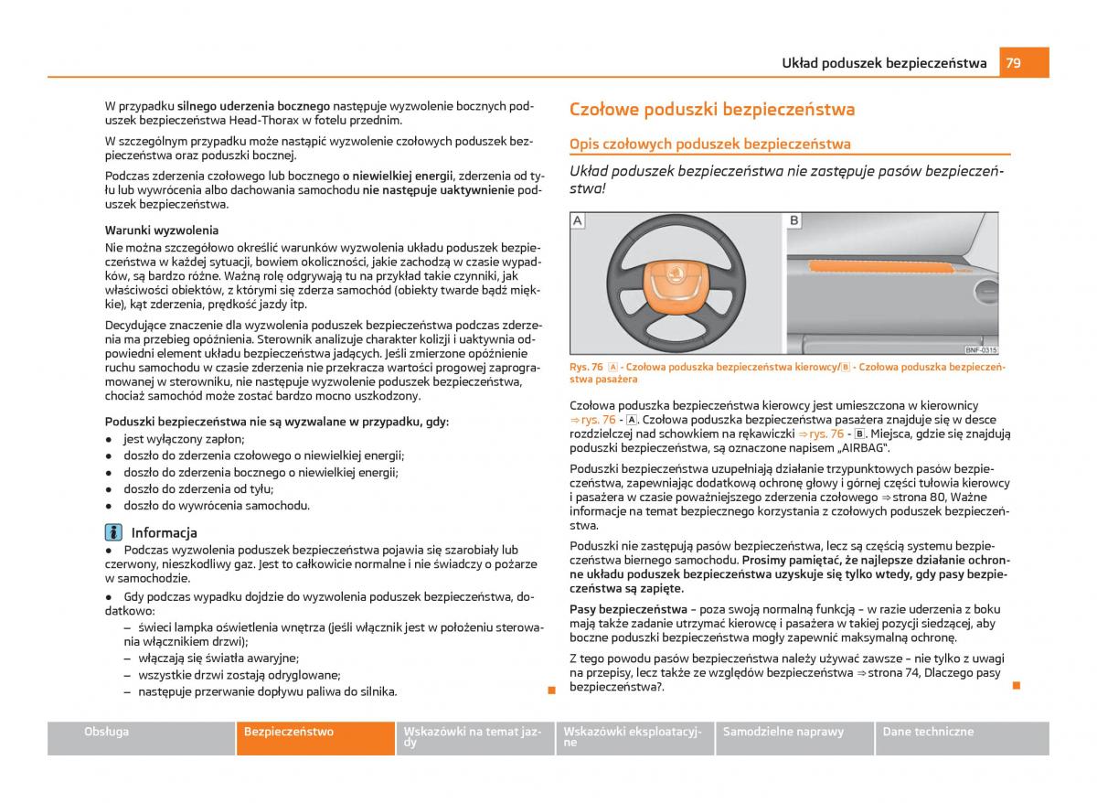 Skoda Citigo instrukcja obslugi / page 80