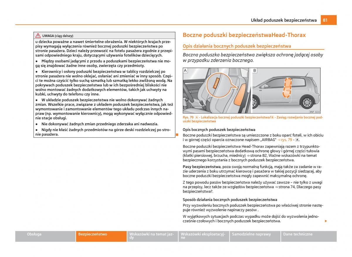 Skoda Citigo instrukcja obslugi / page 82