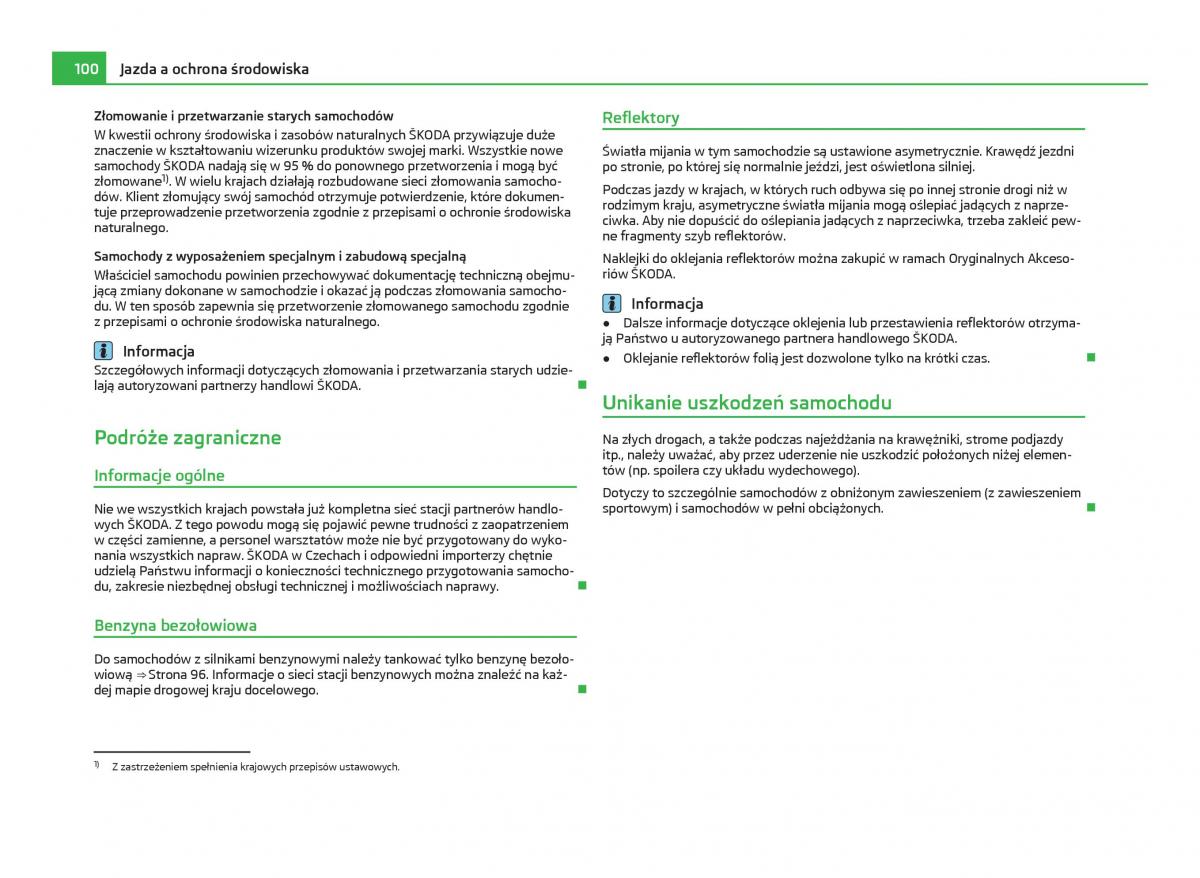 Skoda Citigo instrukcja obslugi / page 101