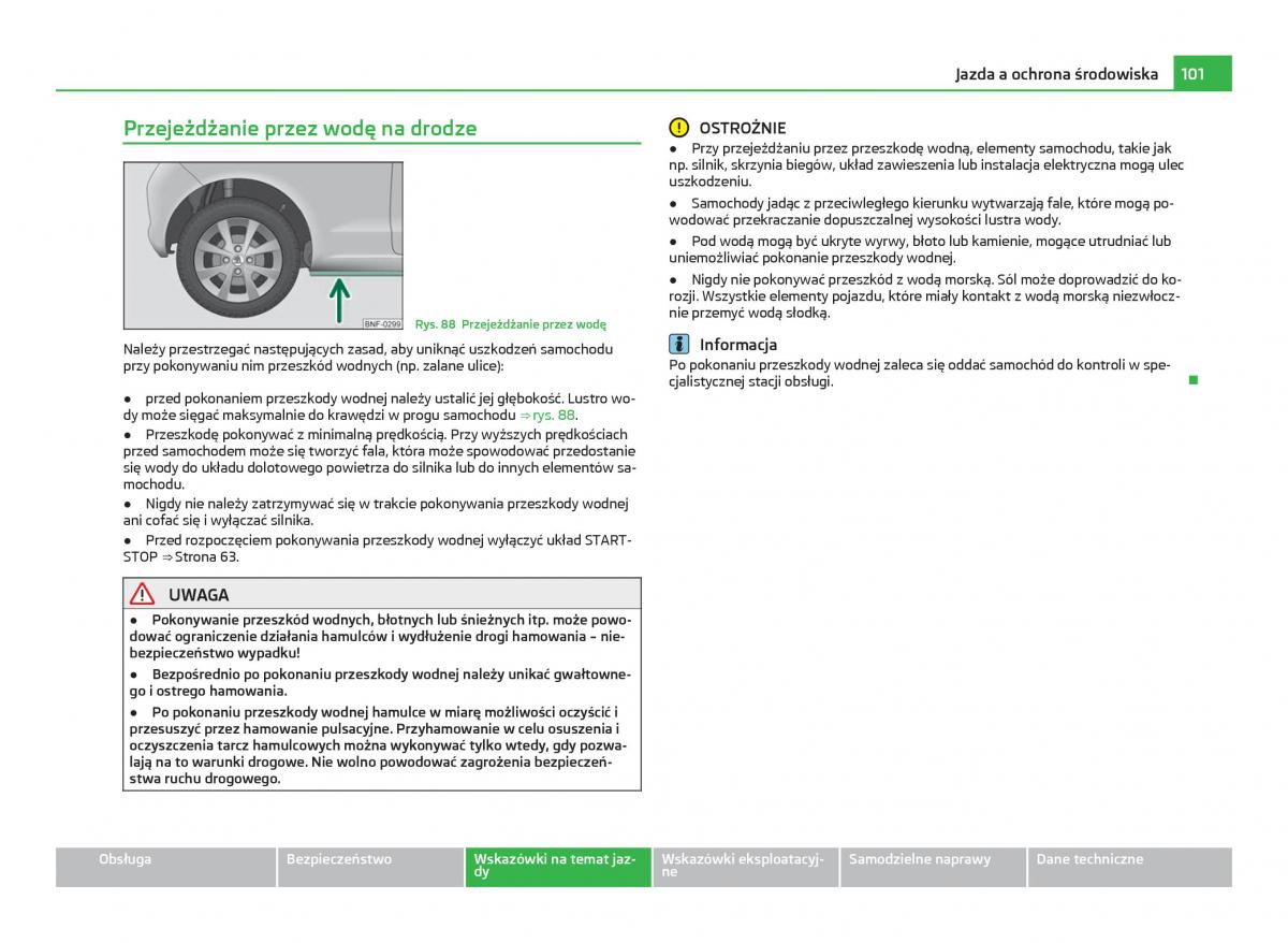 Skoda Citigo instrukcja obslugi / page 102