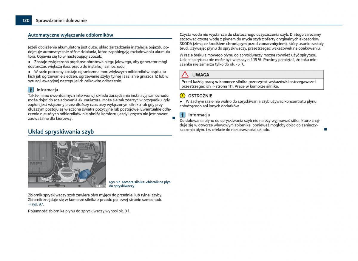 Skoda Citigo instrukcja obslugi / page 121