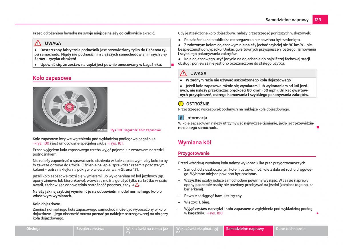 Skoda Citigo instrukcja obslugi / page 130