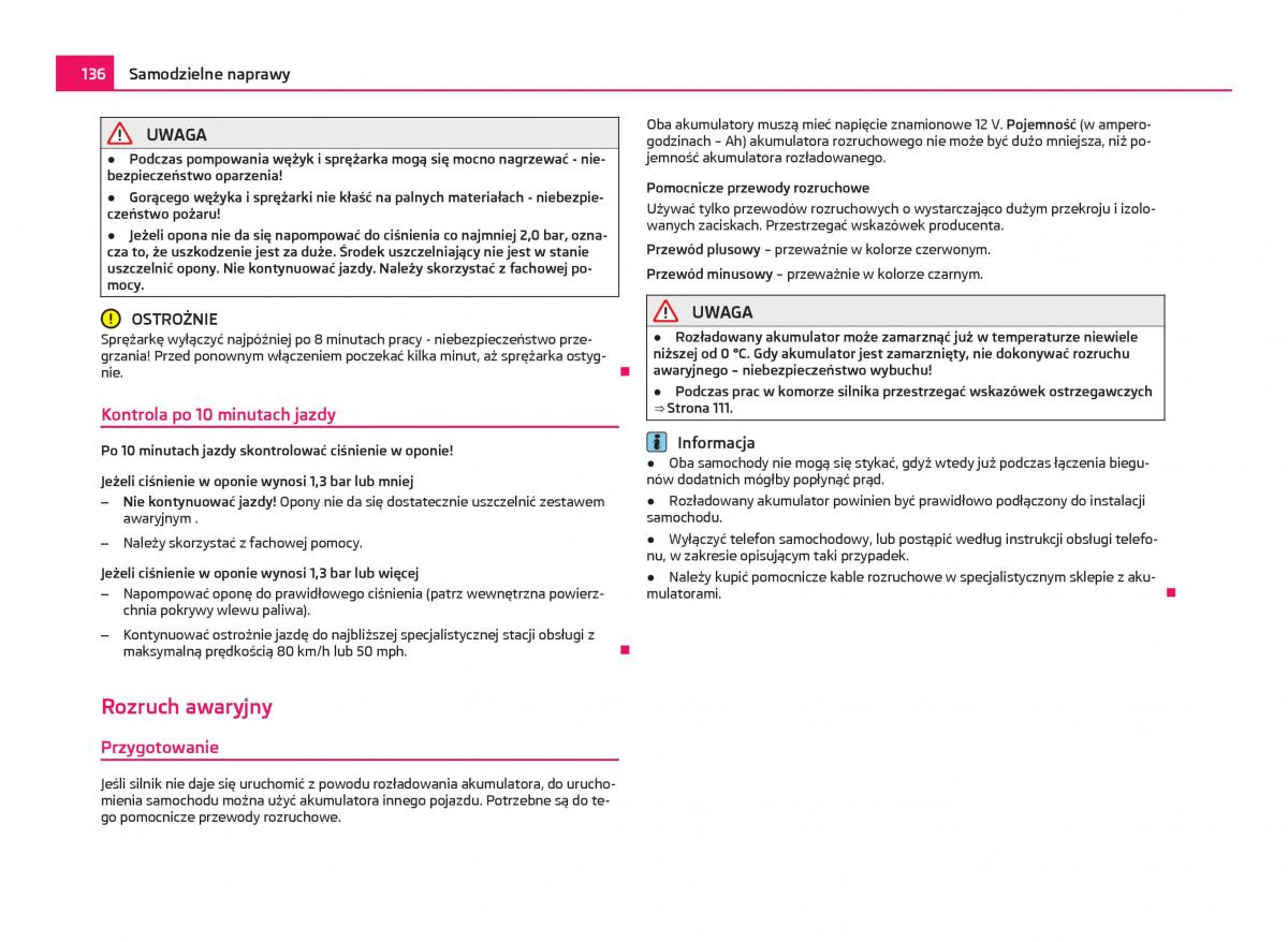 Skoda Citigo instrukcja obslugi / page 137