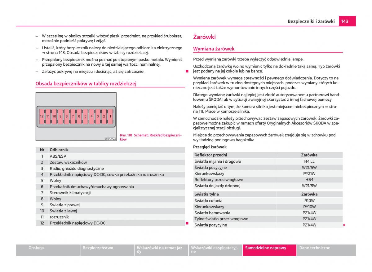 Skoda Citigo instrukcja obslugi / page 144