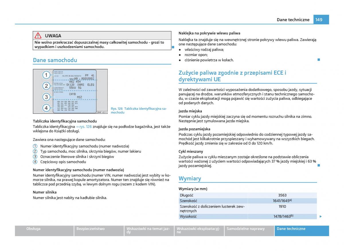 Skoda Citigo instrukcja obslugi / page 150