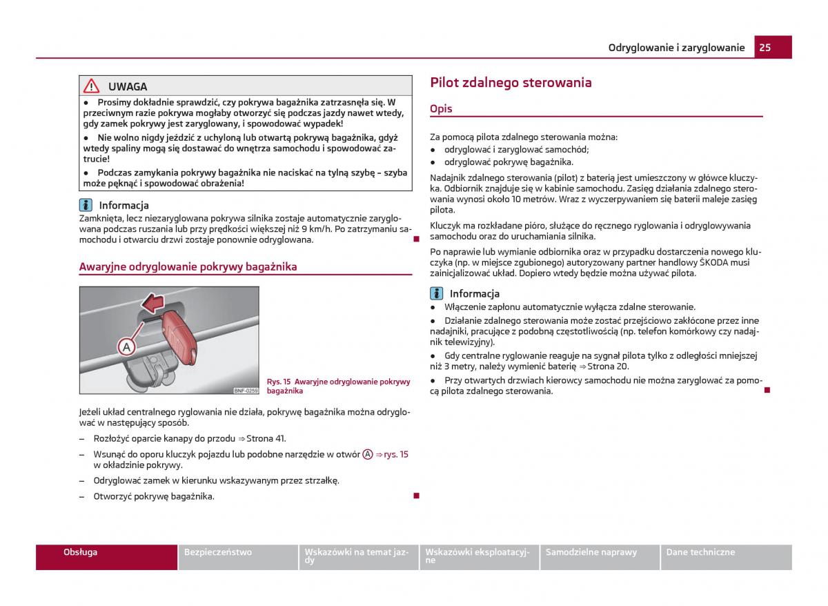 Skoda Citigo instrukcja obslugi / page 26