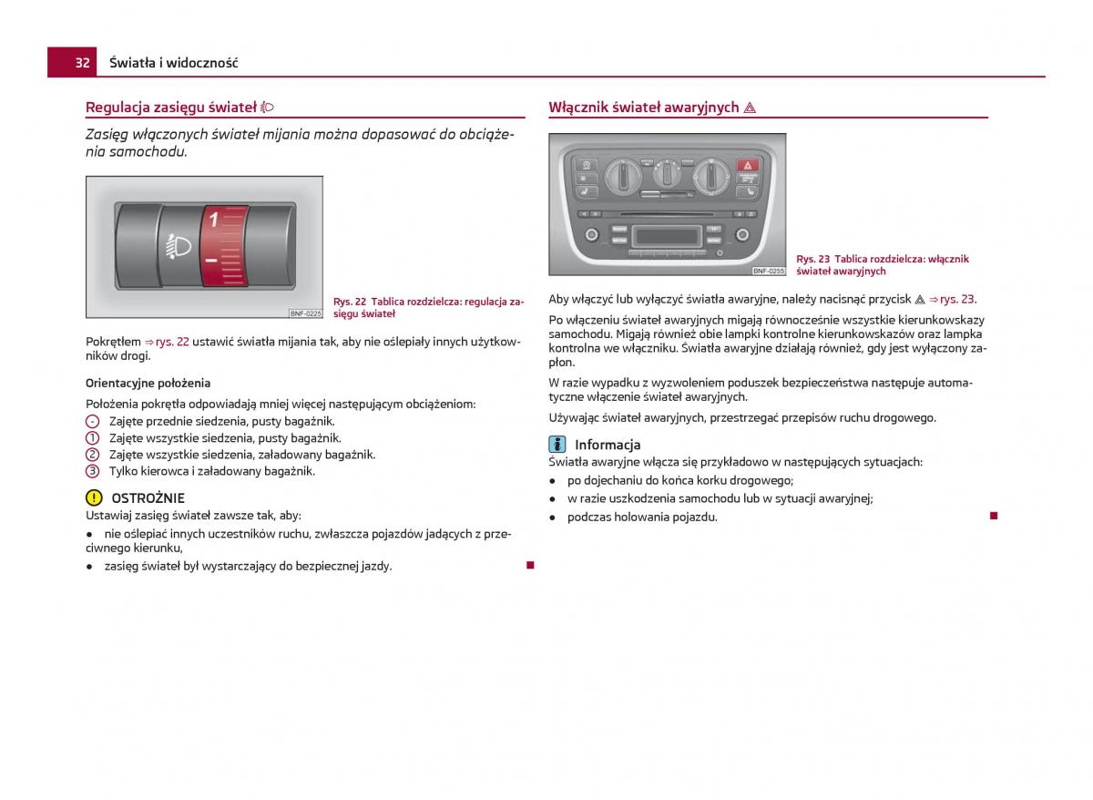 Skoda Citigo instrukcja obslugi / page 33