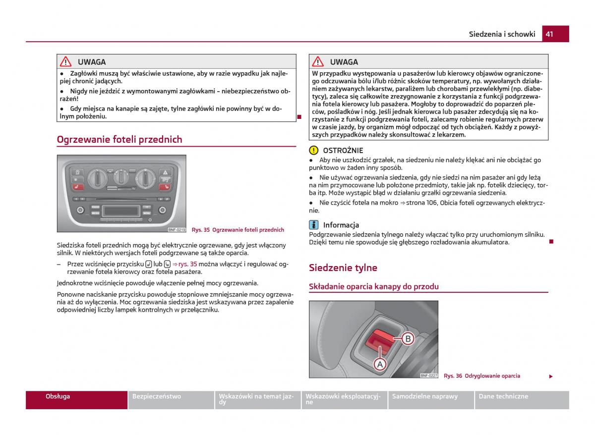 Skoda Citigo instrukcja obslugi / page 42