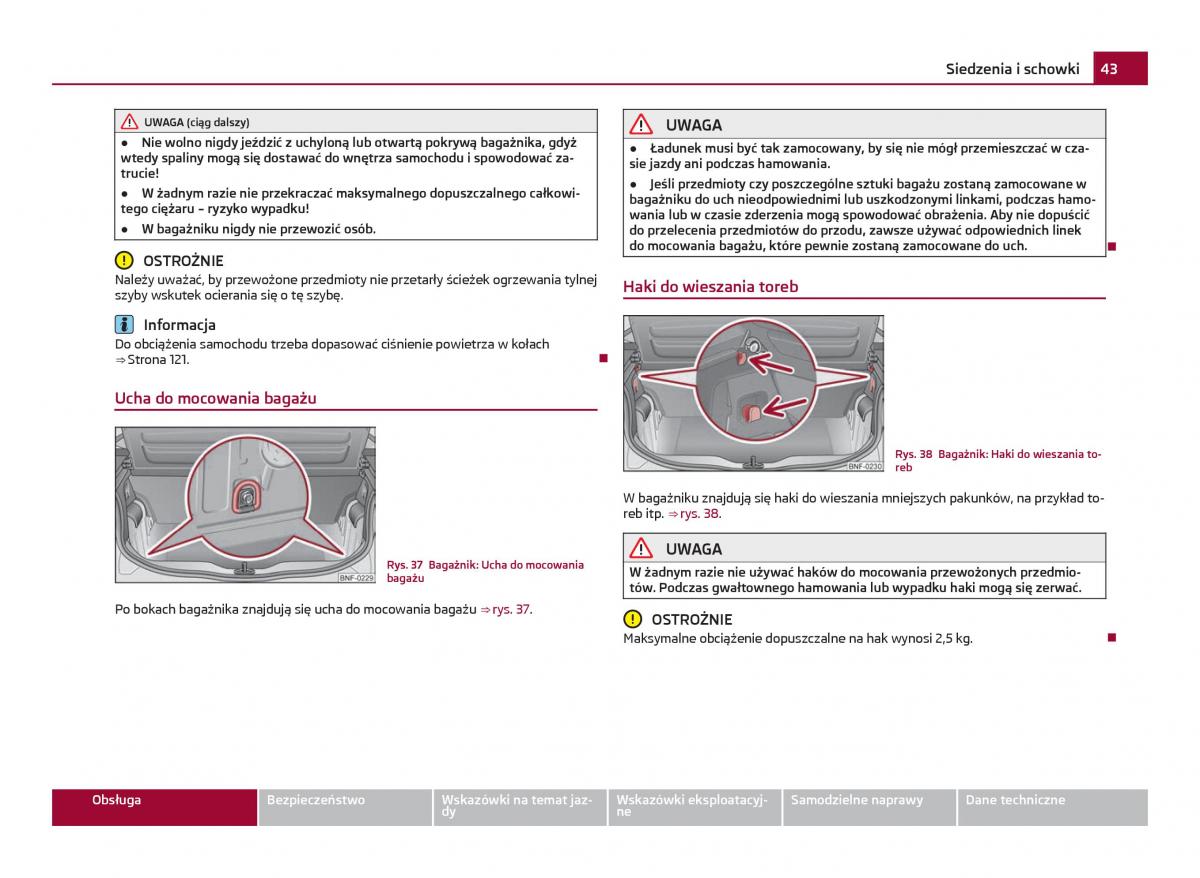 Skoda Citigo instrukcja obslugi / page 44