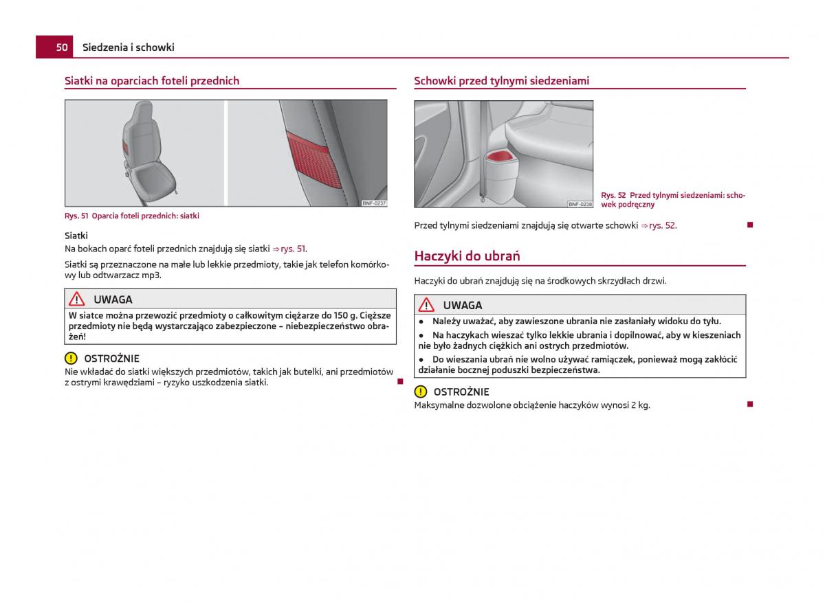 Skoda Citigo instrukcja obslugi / page 51