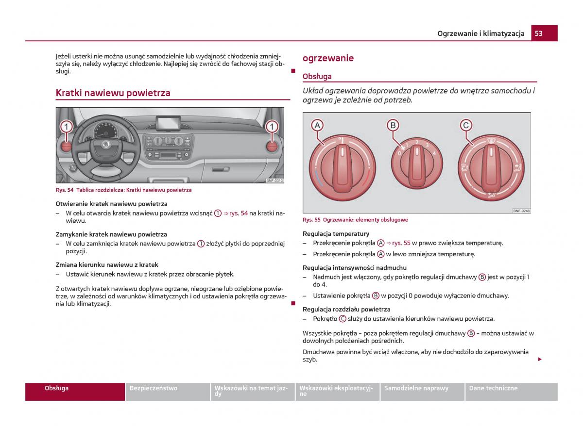 Skoda Citigo instrukcja obslugi / page 54