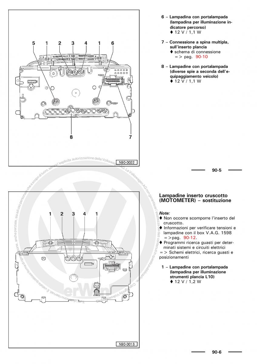 VW Polo servizio assistenza informazione tecnica / page 57